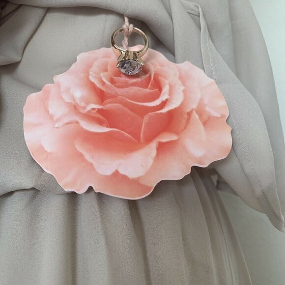 NWT Show Me Your Mumu Hacienda Maxi Dress SMALL Show Me The Ring Crisp beige - Picture 11 of 12